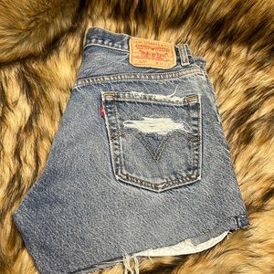 Levi’s shorts , size 31, vintage ripped